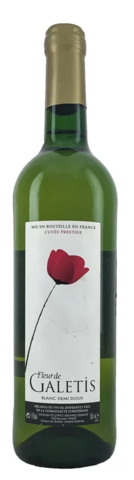 Вино Флёр де Галети столовое белое п/сл. 0,75 л 11% Франция