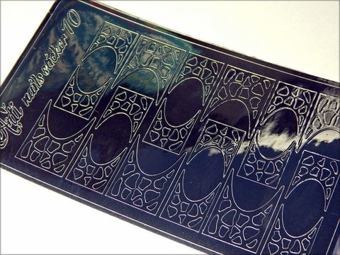 Металлизированные наклейки Arti nails Stiker цвет серебро №10 купить за 100 руб