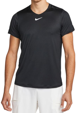 Теннисная футболка Nike Men's Dri-Fit Advantage Crew Top - black/white