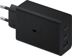 Зарядное устройство Samsung EP-T6530 65W 2xUSB-C/1xUSB-A Черный