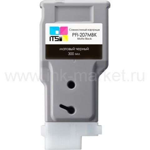 Картридж ITSinks для Canon, PFI-207 Black, 300 мл (8789B001) Canon ImagePrograf iPF670, iPF770, iPF780, iPF785, PFI-207BK, чёрный