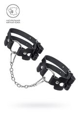 Оковы кожаные Pecado 2206 – двухремешковые, черные