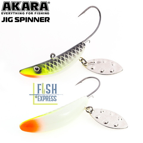Приманка Akara Jig Spinner 40 мм 22 гр. 69p (фосфорный)