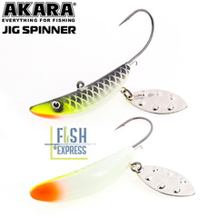 Приманка Akara Jig Spinner 40 мм 22 гр. 69p (фосфорный)