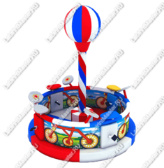 Электрическая карусель детская 4KIDS "Скоростной велотрек"