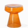 Кофейный столик Prosper Ø39х43 см, прозрачное оранжевое стекло