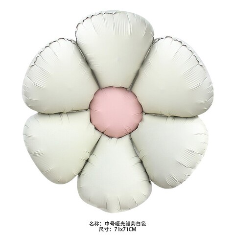 К Фигура, Цветок, Ромашка, Сатин Белый, 71*71 см, 1 шт.