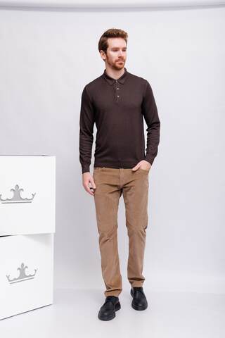 GRAN SASSO Поло шерстяное на пуговицах