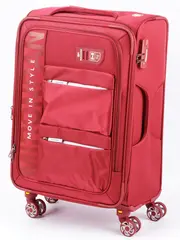 Чемодан MIRONPAN тканевый Ярко-красный (M-маломерка) 64х41х26(+3) см/65л/3,1 кг7