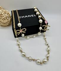 56175 - Колье CHANEL с жемчугом и бантом
