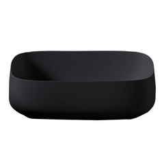 ArtCeram COL009 17 34 ArtCeram COGNAC Раковина настольная Quadro 56x41 см, цвет матовый черный фото