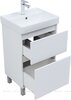 Aquanet 344120 Компл.2 - Тумба Вега 50 напольная 2 ящ. цв. белый глянец (344120)