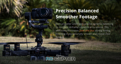 Пропеллер нейлоновый C13x10x3 трёхлопастной Cinelifter T-Motor (пара)