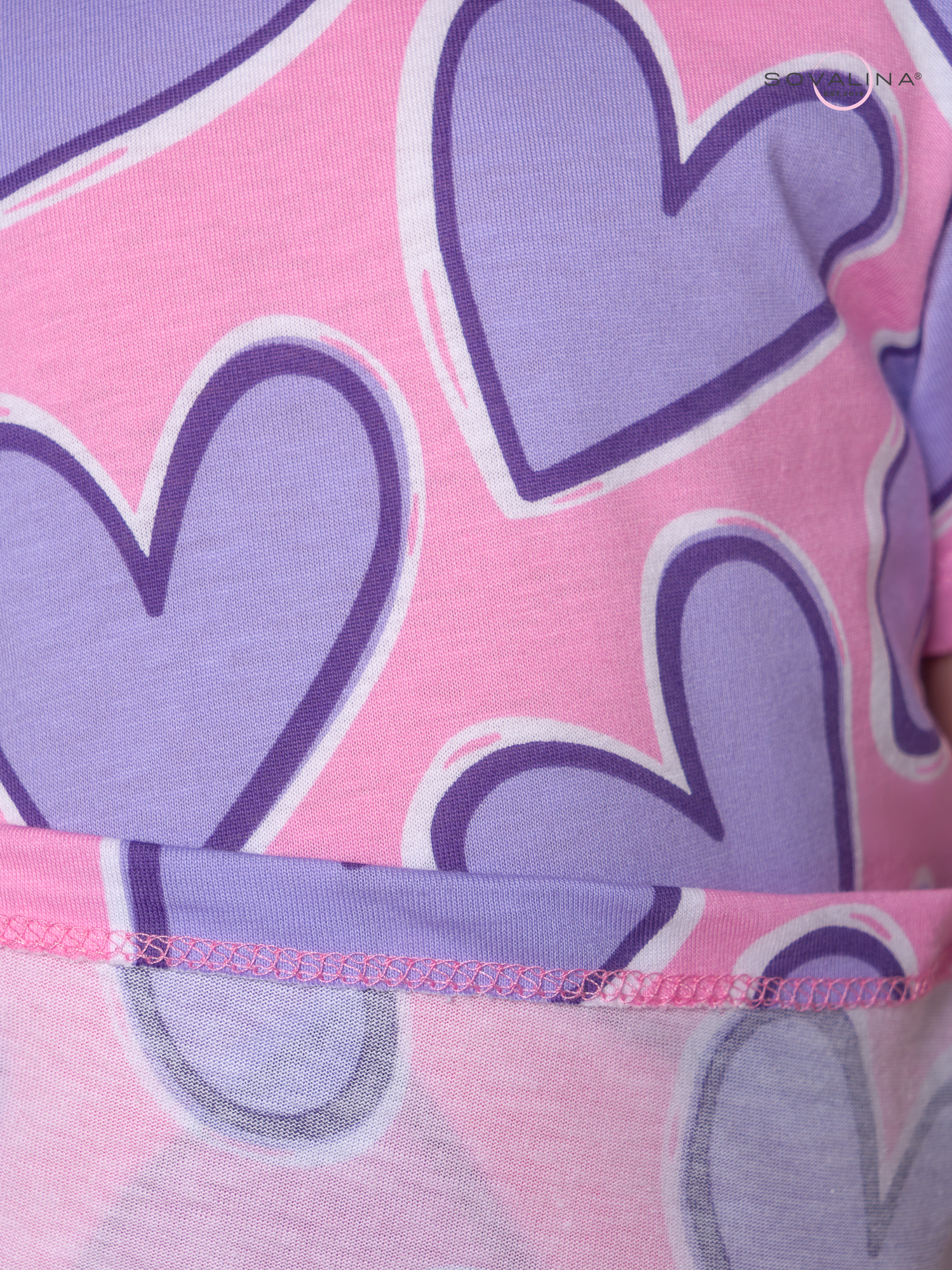 Костюм Актив сиреневые сердца-барби