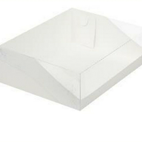 Коробка для торта с пластиковой крышкой 31х23×10см.