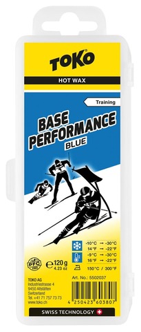 Картинка парафин Toko base performance 120 g blue - 1