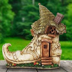 Силиконовый молд № 417 Домик башмак 2 D ( серия домики для гномов и фей)