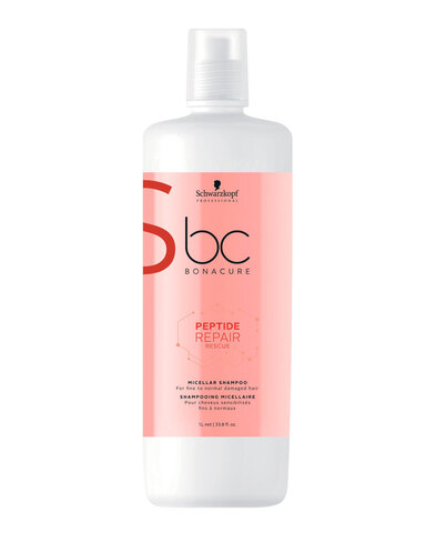 Schwarzkopf BC Bonacure Peptide Repair Rescue Shampoo Biomimetic - Мицеллярный шампунь спасительное восстановление для нормальных, тонких волос