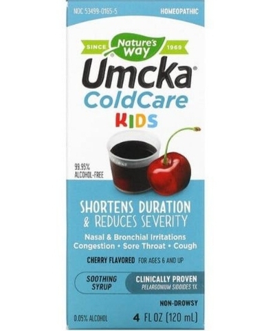 Nature's way, Umcka, ColdCare, для детей 6 лет и старше, вишневый вкус, 120 мл (4 жидк. унции)