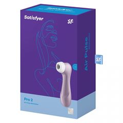 Сиреневый вакуум-волновой клиторальный стимулятор Satisfyer Pro 2 - 