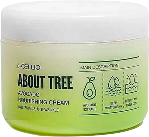 Dr.Cellio About Tree Avocado Nourishing Cream Whitening & Anti-Wrinkle Крем для лица питательный с маслом авокадо