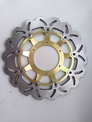 Передние тормозные диски ARASHI для Honda CBR 600 F4i 2001-2007 золотые