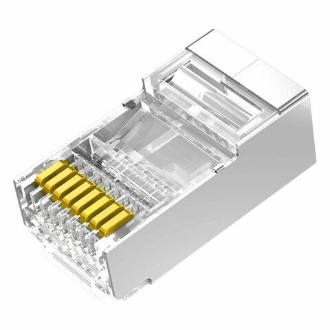 Коннектор UGREEN NW111 (20333) Cat6 FTP RJ45 Modular Plugs 10pcsпрозрачный