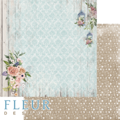 Бумага для скрапбукинга FLEUR-design, двусторонняя 30*30 см, 190 гр.