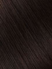 Натуральные волосы на заколках тон 1С очень темно-коричневый