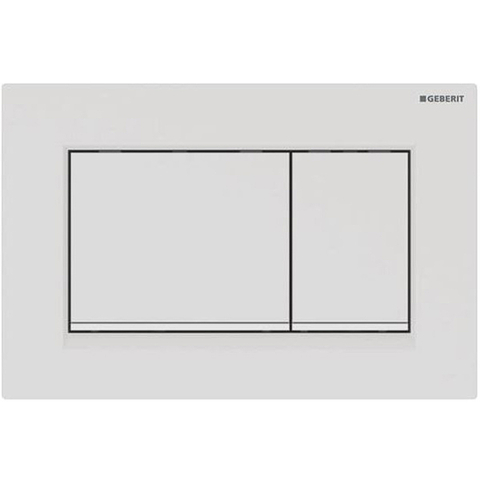 Geberit Sigma30 115.883.01.1 Смывная клавиша, двойной смыв: белый матовый лак, легко чистящееся покрытие, белый