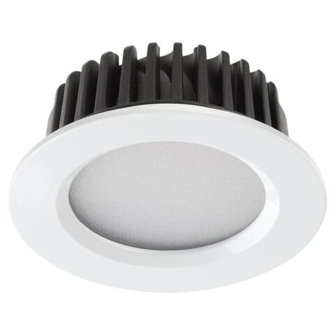 Встраиваемый светодиодный светильник Novotech DRUM 357600, IP44 LED 3000K 10W 100-265V