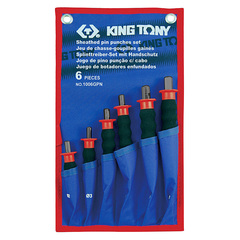 KING TONY (1006GPN) Набор выколоток с протектором, чехол из теторона, 6 предметов