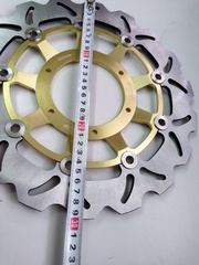 Передние тормозные диски ARASHI для Honda CBR 600 F4i 2001-2007 золотые