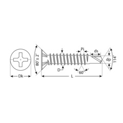 ЗУБР СОП 25 х 3.9 мм, сверло, оконный саморез, желтый цинк, 14 шт (4-300236-39-025)