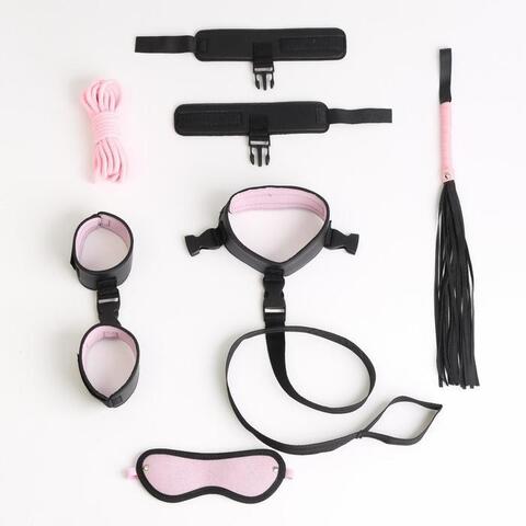 Черно-розовый эротический набор из 7 предметов - Сима-Ленд Оки-Чпоки 6256968