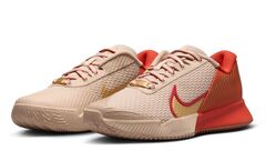 Женские теннисные кроссовки Nike Zoom Vapor Pro 2 Clay Premium - sanddrift/metallic gold/rust factor