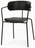 Стул Pedigree Arm черный стальной каркас и пластиковая спинка