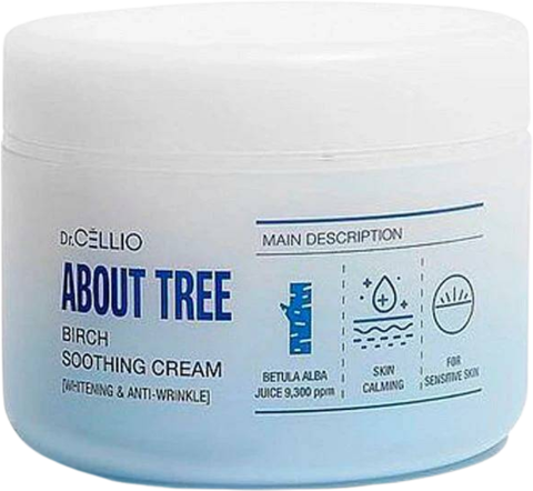 Dr.Cellio About Tree Birch Soothing Cream [Whitening & Anti-Wrinkle] Крем для лица успокаивающий