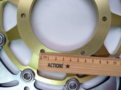 Передние тормозные диски ARASHI для Honda CBR 600 F4i 2001-2007 золотые