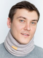 Снуд-горловинка из турецкой шерсти молочный