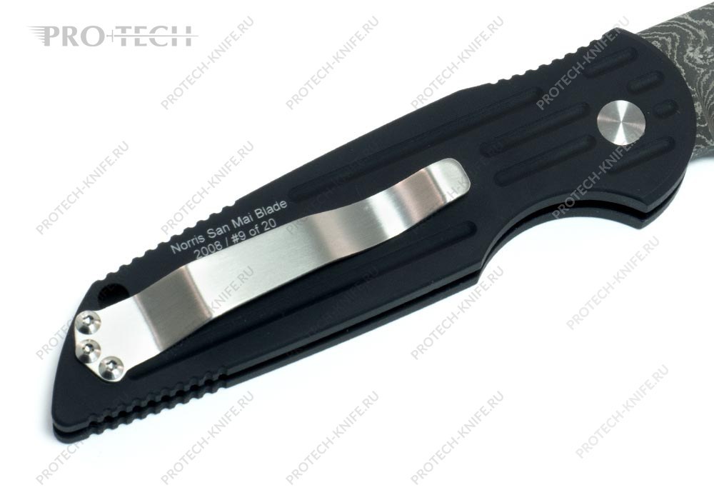 Нож Pro-Tech TR-3 Damascus 1 of 20 Automatic limited - фотография 