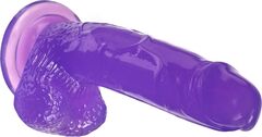 Фиолетовый реалистичный фаллоимитатор Mr. Bold L - 18,5 см. - 
