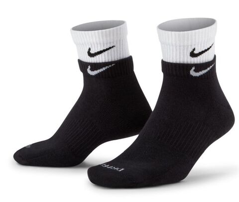 Теннисные носки Nike Everyday Plus Cushioned Training Ankle Socks 1P - black/white/black