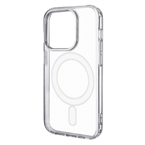 Силиконовый чехол Clear Case с магнитом (MagSafe) для iPhone 15 Pro (Прозрачный)
