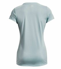 Женская теннисная футболка Under Armour Women's UA Tech™ Solid Logo Arch Short Sleeve - breaker blue/white