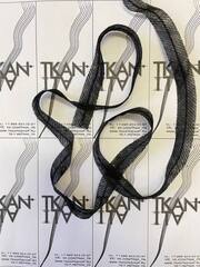 Лента нитепрошивная клеевая по косой с нитью (100%полиэстер, Черный, 15)