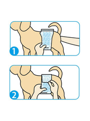 Dono одноразовые впитывающие пояса для кобелей (размер L) 8 штук