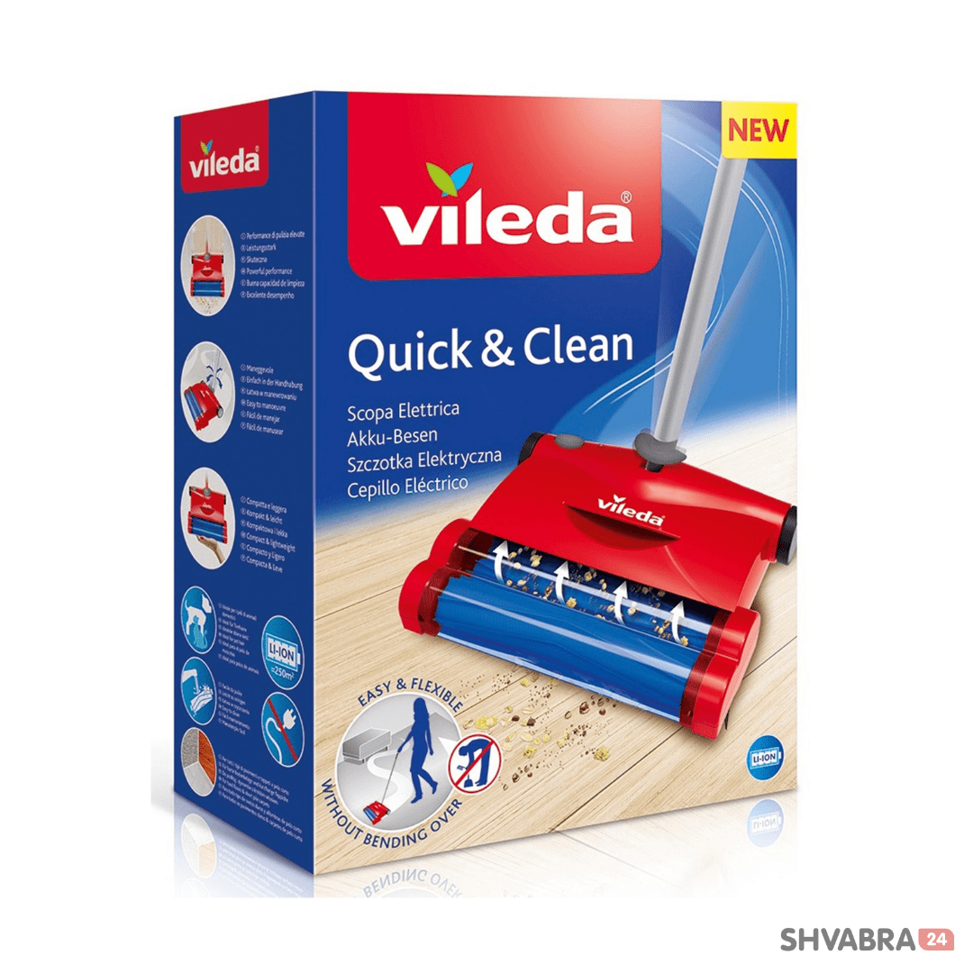 Электрическая щетка Виледа Квик энд Клин (Vileda Quick&Clean) – купить за 6  238 ₽ | Shvabra24 - товары для дома и красоты