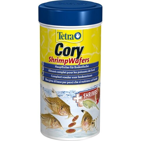 Tetra Cory Shrimp Wafers полноценный корм для плекостомусов и коридорасов (пластинки) 250мл