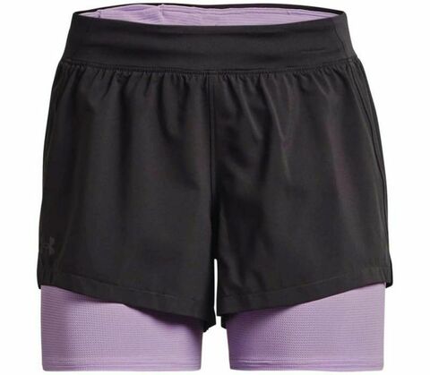 Женские теннисные шорты Under Armour IsoChill Run 2in1 Short M - jet gray/octane